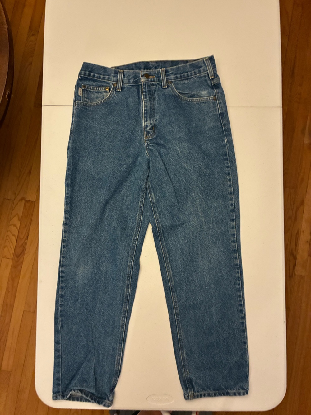 Carhartt Relaxed Fit Denim Jeans Men's Straight Leg Jeans in Blue